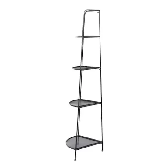 Black Iron Contemporary Bakers Rack, 27" x 22" x 16" {4}