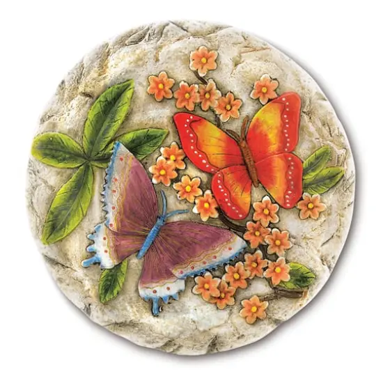 11" Butterflies Outdoor Stepping Stone {1}