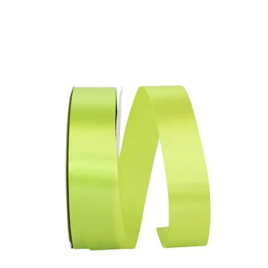 JAM Paper 3/8" x 100yd. Single Face Satin Allure Ribbon New Chartreuse {1}