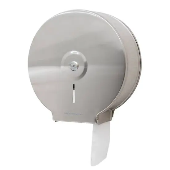 Mind Reader Commercial Wall Mounted Stainless Steel Toilet Roll Dispenser {9}