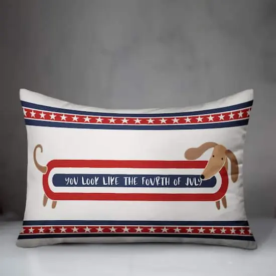20" x 14" Like the Fourth of July Indoor Outdoor Pillow {4}