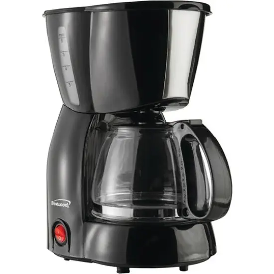 Brentwood 4-Cup Black Coffee Maker {1}