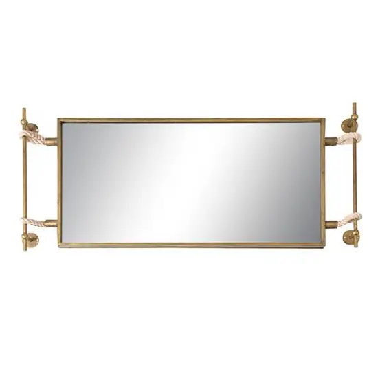 Hello Honey&reg; 18" Iron & Glass Reflective Wall Mirror {1}