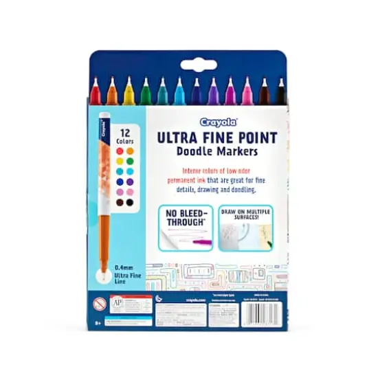 Crayola&reg; Ultra Fine Point Doodle Markers, 12ct. {5}