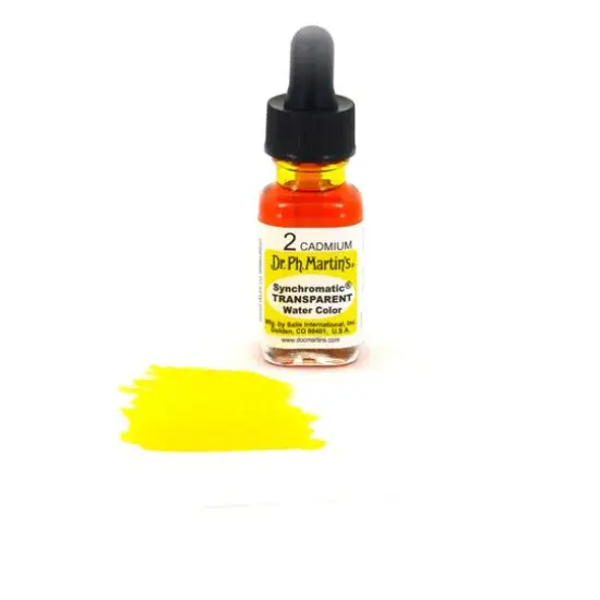 Dr. Ph. Martin's&reg; Synchromatic Transparent Watercolor, 0.5oz. 2 Cadmium {4}