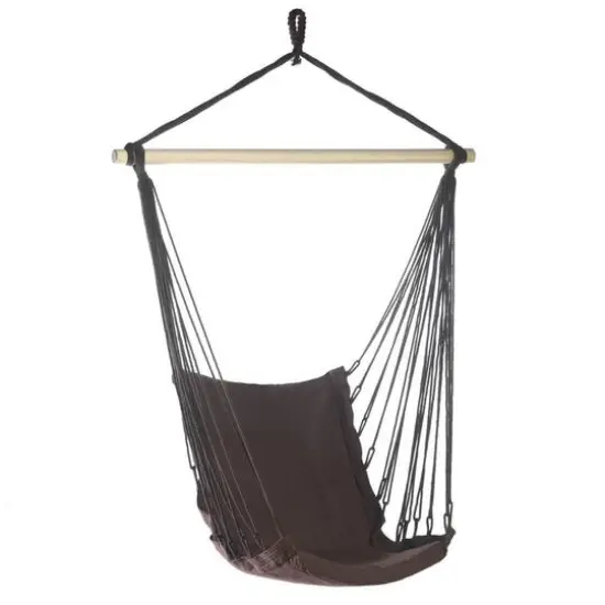 Espresso Cotton Padded Swing Chair, 40" x 55" {1}