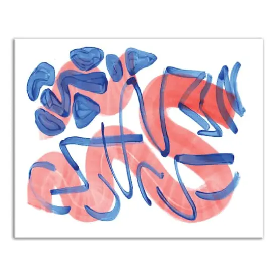 Overlapping Strokes 20" x 16" Canvas Wall Art {1}