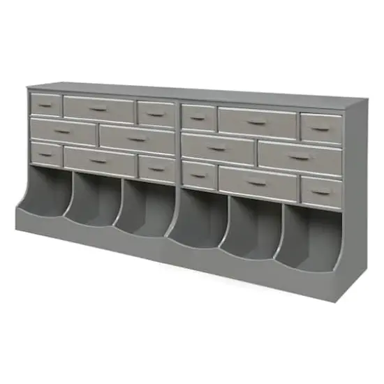 Badger Basket Gray Baskets & Bins Storage Station {8}