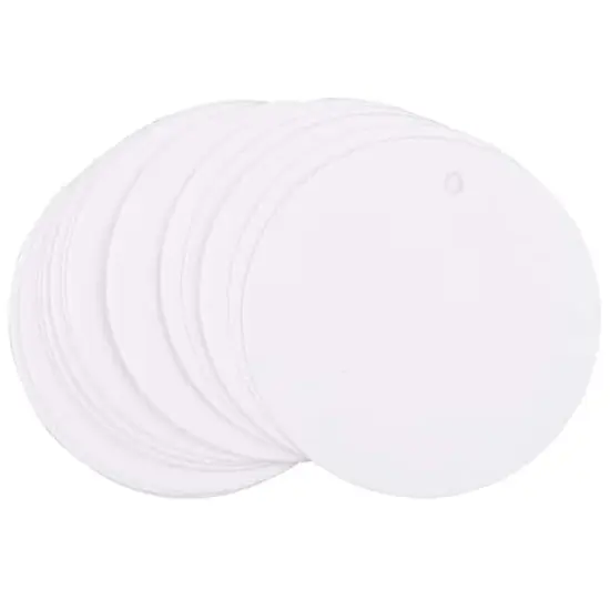 JAM Paper White Circular Gift Tags, 20ct. {3}