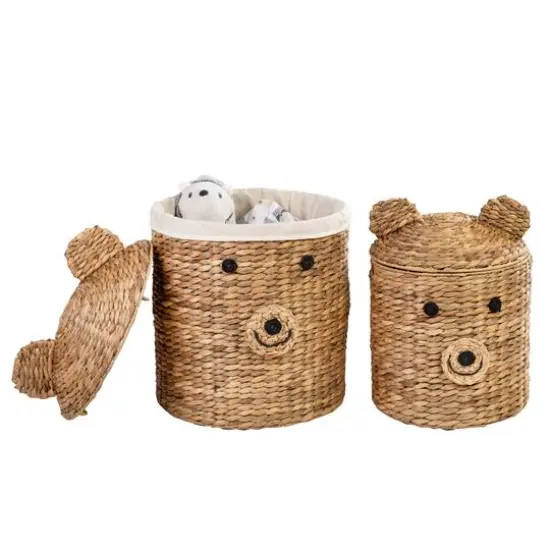 Honey Can Do Bear Shaped Storage Baskets Set {3}