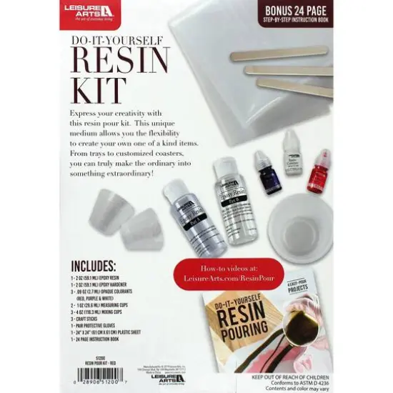 Leisure Arts&reg; Red Box Resin Pour Kit {4}