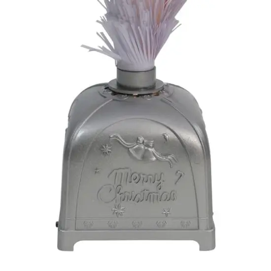 3ft. Fiber Optic Color ChangingWhite Artificial Christmas Tree with Star {7}