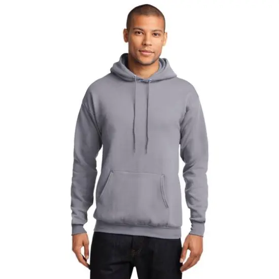 Port & Company® Neutrals Core Fleece Pullover Hooded Sweatshirt Silver {4}
