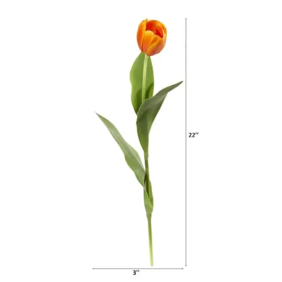 Orange Tulip Stem, 8ct. {3}