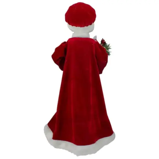 24" Animated Mrs. Claus with Lighted Candle Musical Christmas Figure {6}
