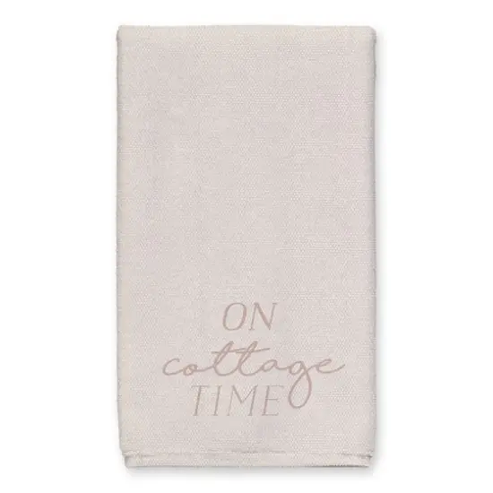 On Cottage Time Tea Towel Set Cream {3}