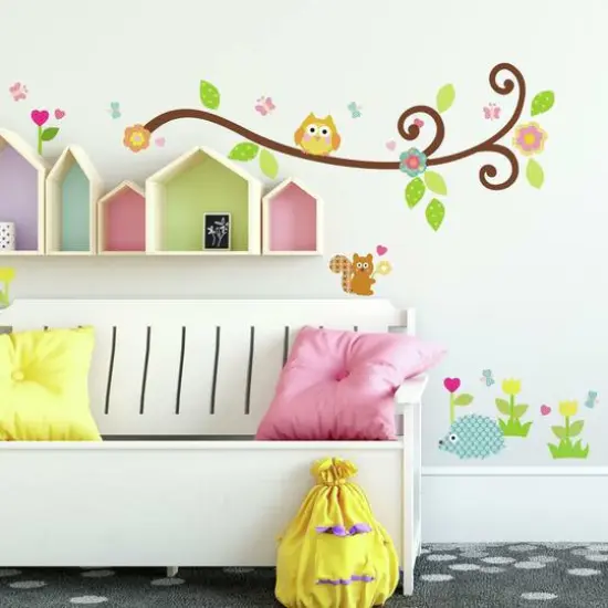 RoomMates Happi Scroll Branch Peel & Stick Wall Decals {4}