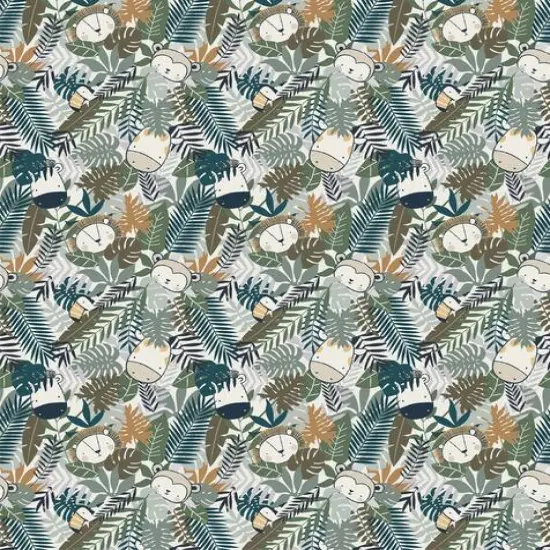 Stay Wild Jungle Animals Cotton Fabric {3}