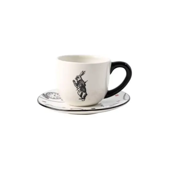 White Rabbit Ceramic Cup & Saucer Set by Ashland&reg; {1}