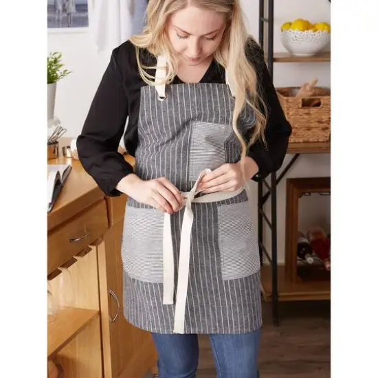DII&reg; Gray Fresh Stripe Pantry Apron {10}