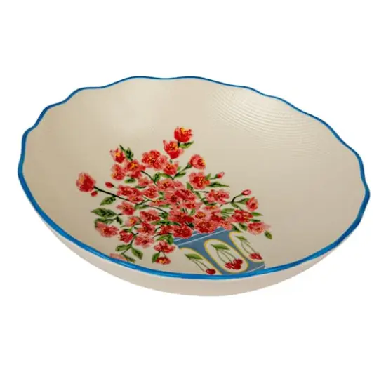 Hello Honey&reg; 11" Country Garden Stoneware Salad Bowl {1}