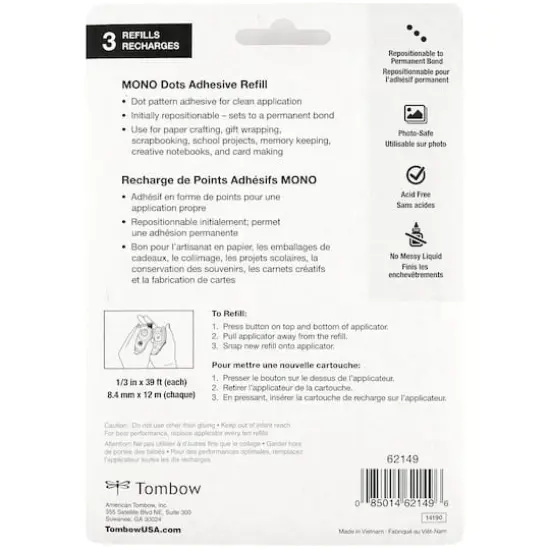 Tombow Mono Dots Refill Value Pack {8}