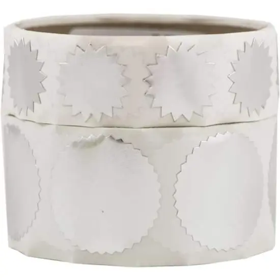 JAM Paper Silver Serrated Edge Circle Label Wafer Seal Combo Pack {1}