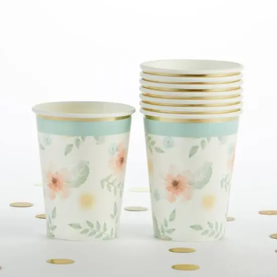 Kate Aspen&reg; Geometric Floral Paper Cups, 32ct. {7}