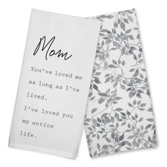 Mom I've Loved You My Entire Life Cotton Twill Tea Towel Set {1}