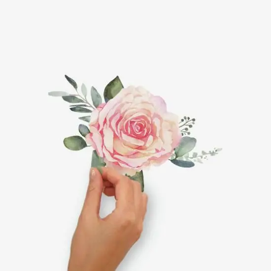 RoomMates Pink Roses Peel & Stick Giant Wall Decals {6}