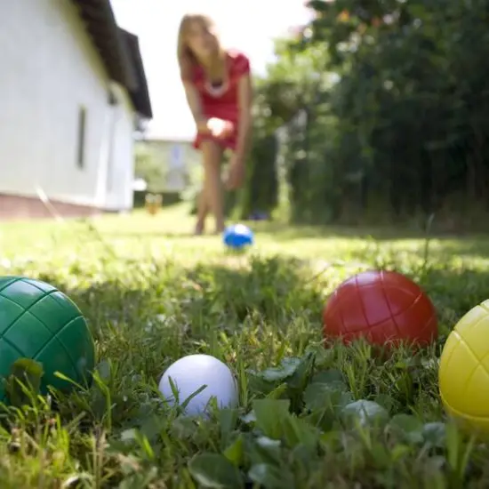Toy Time Beginner Outdoor Bocce Ball Game Set {8}
