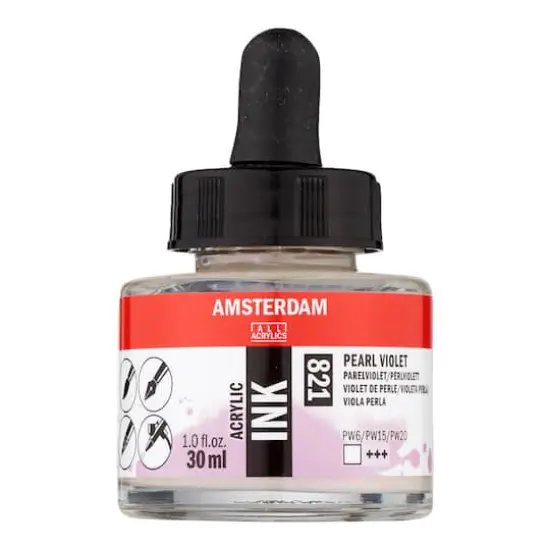 Amsterdam Acrylic Ink, 1oz. 821 Pearl Violet {1}