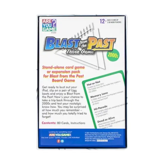 Blast from the Past Trivia Game - 2000s Expansion {4}