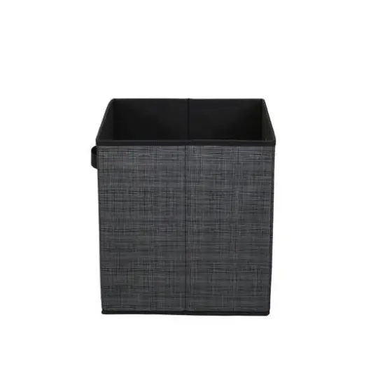 2 Pack Household Essentials 13" Fabric Storage Bins Black Mix {9}