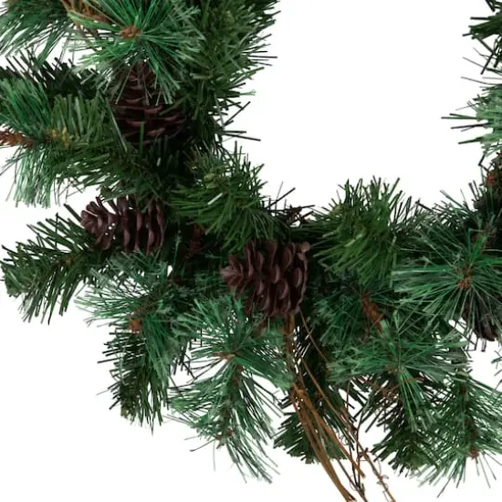 16" Country Mixed Pine Artificial Wreath {6}