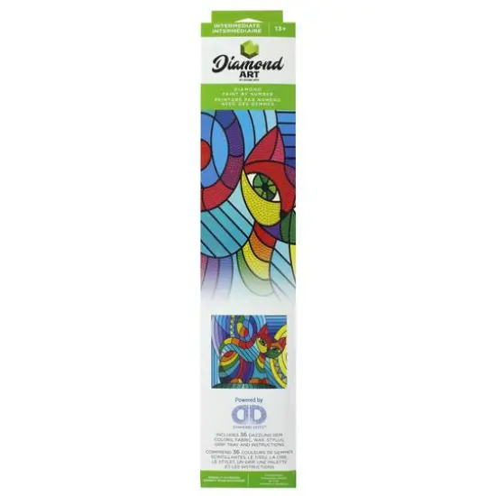 Diamond Art&reg; Stain Glass CatIntermediate Kit {3}