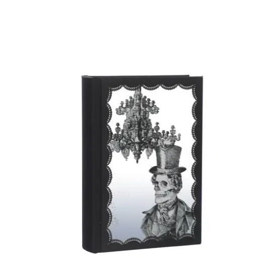 Assorted 8" Mirror Skeleton Tabletop Faux Glass Book, 1pc. by Ashland&reg; {3}