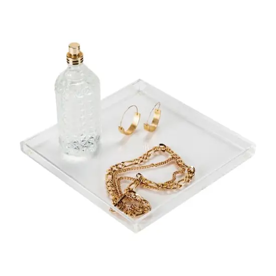 Organize It All 8" Acrylic Clear Accessory Tray {6}