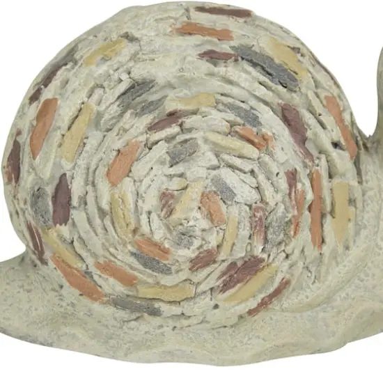 Grey Polystone Farmhouse Garden Sculpture 8" x 12" x 7" {4}