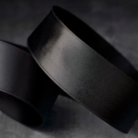 1.5" x 15yd. Satin Wired Ribbon by Celebrate It&reg; Specialty Black {3}