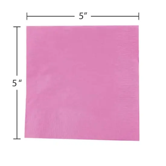 JAM Paper Small Beverage Napkins, 100ct. Pink {4}