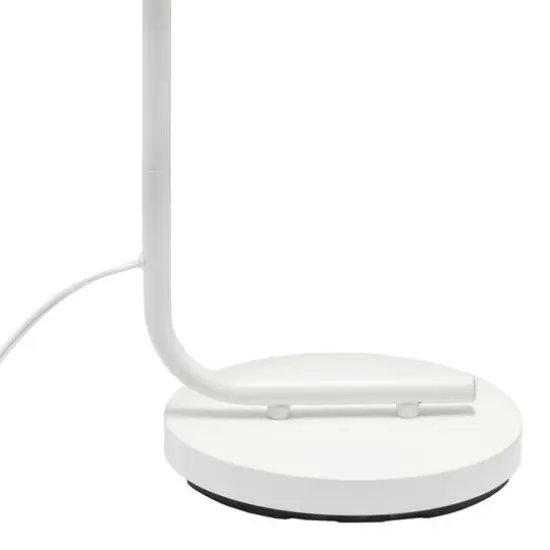 Simple Designs&trade; Iron Lantern Floor Lamp with Glass Shade White {9}