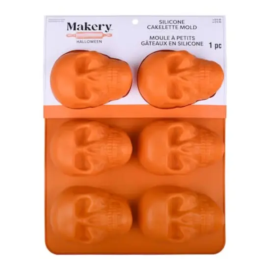 Skull Silicone Cakelette Mold by Makery&trade; {5}