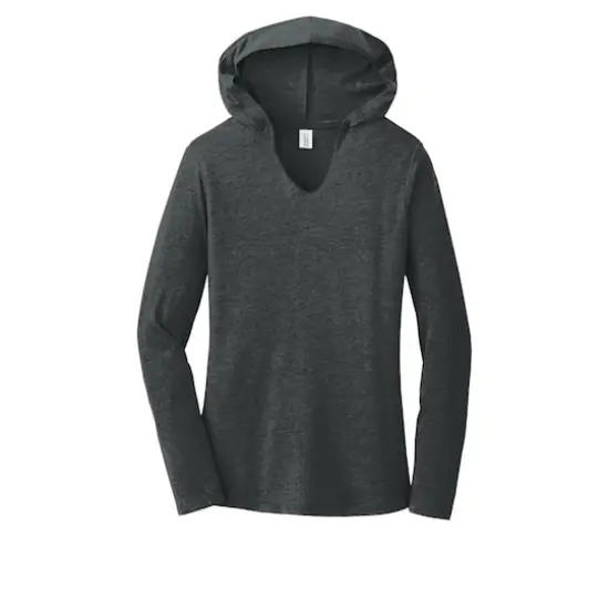 District® Women's Perfect Tri® Long Sleeve Hoodie Black Frost {1}