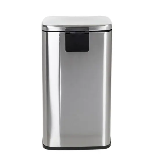 Honey Can Do Stainless Steel Step Trash Cans with Lid Set {8}