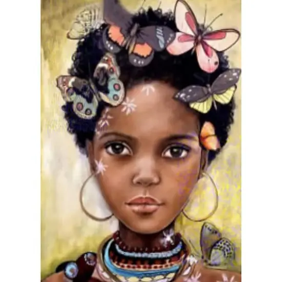 Sparkly Selections Girl With Butterfly Diamond Painting Kit, Square Diamonds {1}