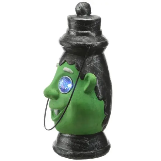 12" LED Green Ghoul Lantern {7}