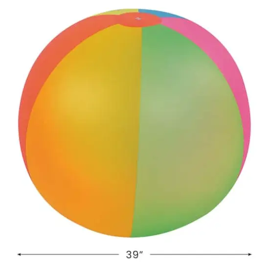 Pool Central® 3.25ft. Inflatable 6-Panel Jumbo Beach Ball {4}