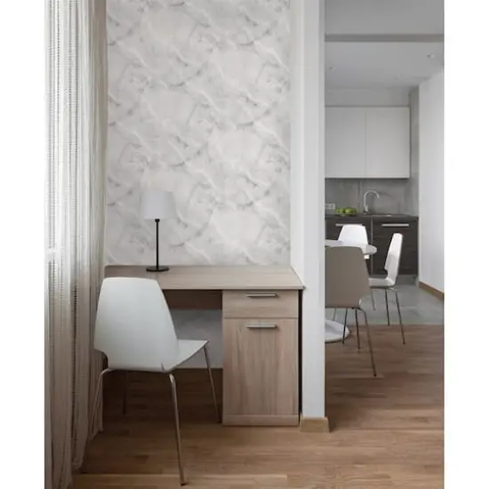 My Style Danby Marble Peel & Stick Wallpaper {4}
