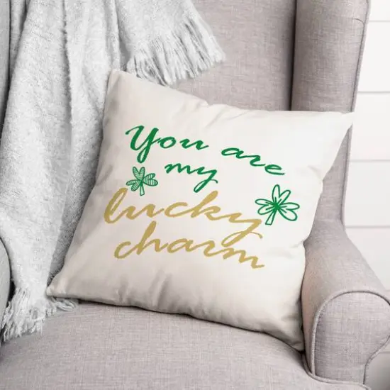 Lucky Charm 18" x 18" Throw Pillow {3}